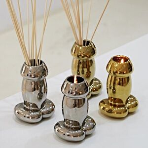 Thompson Ferrier Masculine Silver Drip Candle